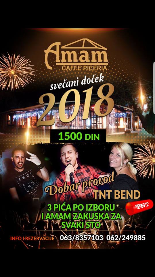 Doček Nove 2018 picerija Amam